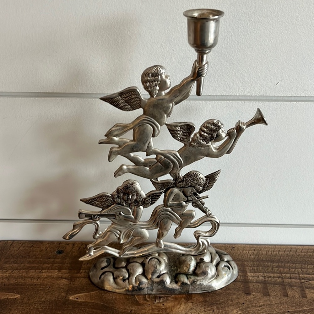 Godinger Silver Angels Candlestick